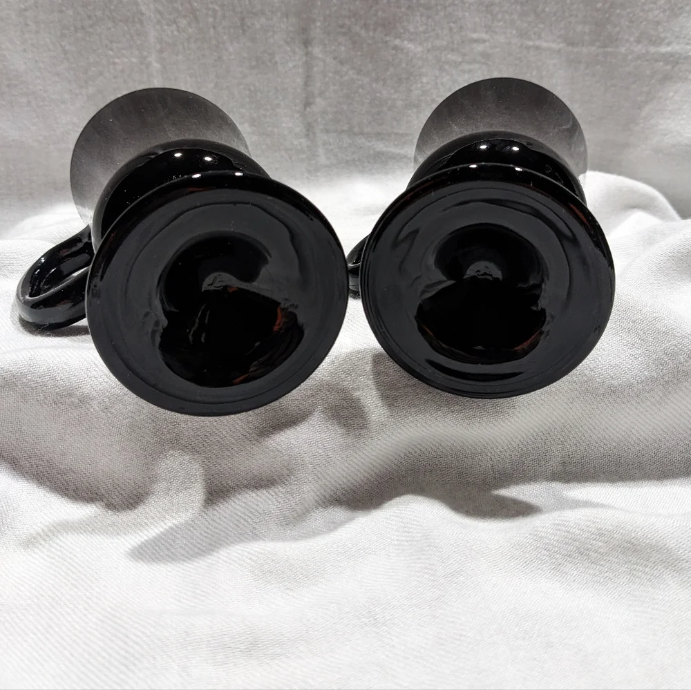 Black pedestal cups - Picture 6 of 8